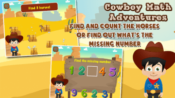 Cowboy Preschool Math Games