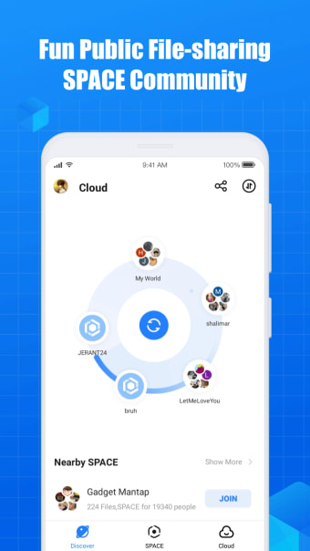 SPACE: Cloud and Share
