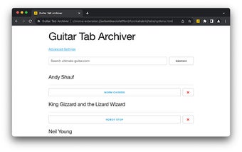 Guitar Tab Archiver