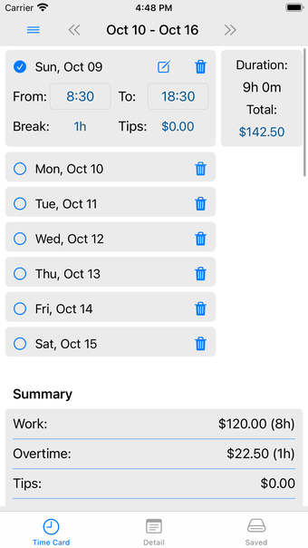 Wage Calculator-Time Card Calc