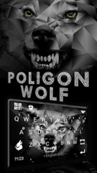 Polygon Wolf KikaKeyboardTheme