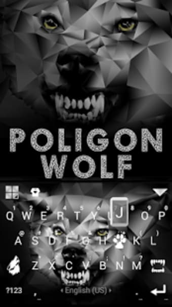 Polygon Wolf KikaKeyboardTheme