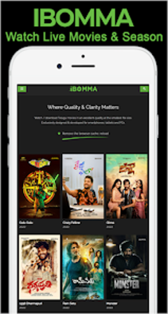 iBomma HD movies HD TV App