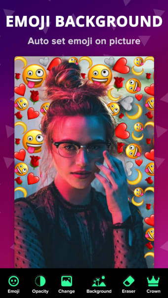 Emoji Background Photo Editor