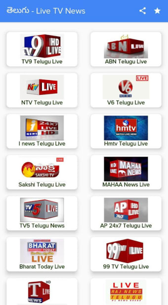 Telugu News Live - TV9, NTV, ABN, Sakshi, V6, TV5