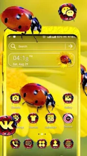 Ladybug Sunflower Theme