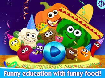 Funny Food educational games for kids toddlers