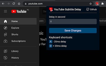 YouTube Subtitle Delay