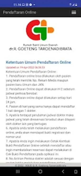 Daftar Online RSUD Purbalingga