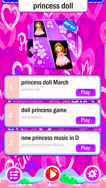Princess doll game piano tiles