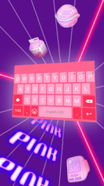Cute  Pink Keyboard Theme