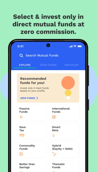 Direct Mutual Fund app ELSS