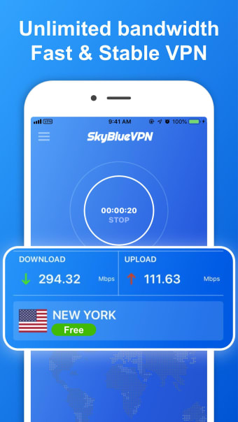 SkyBlueVPN: Free VPN Proxy Server  Secure Service