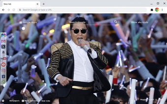 PSY Gangnam style Wallpapers New Tab by Gameograf