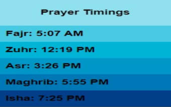 Prayer Times Extension