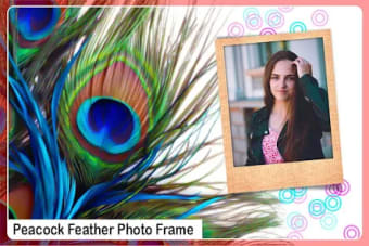 Peacock Feather Photo Frame