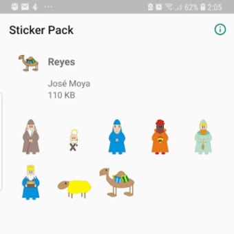 Reyes Magos Sticker App