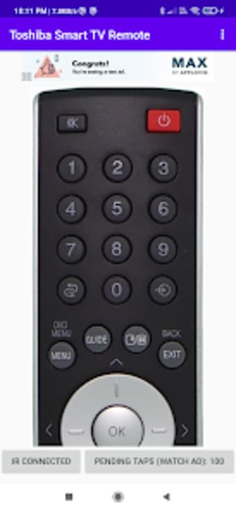 Toshiba Smart TV Remote