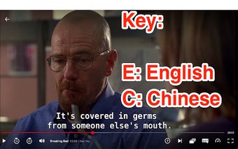 Netflix Shortcuts for English/Chinese Caption