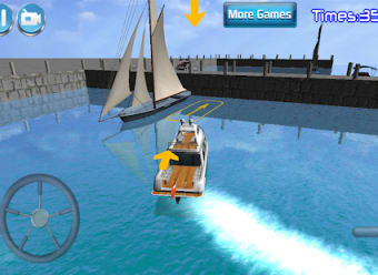 3D Boat Parking Racing Sim