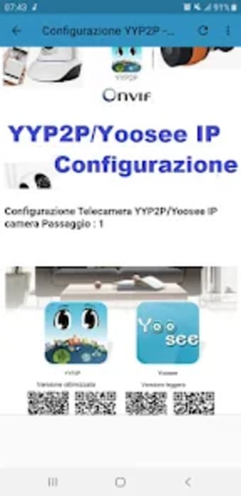 Configurazione YYP2P - Yoosee