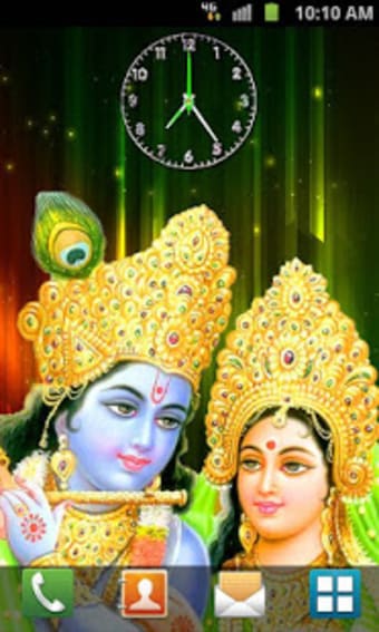 Radha Krishna Analog Clock