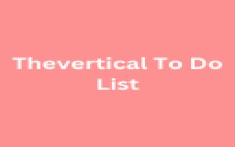 Thevertical To Do List