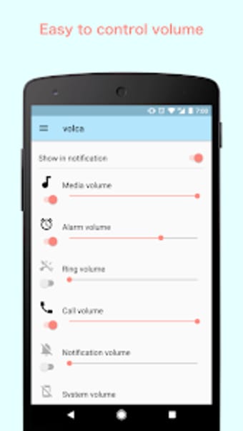 volca - Volume control app