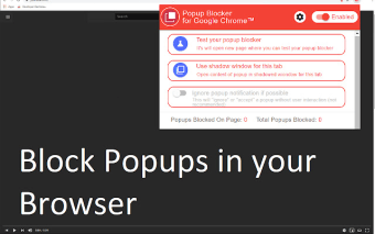 Popup Blocker for Google Chrome™