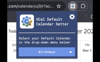 GCal Default Calendar Setter