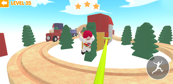 parkour at toy train obby