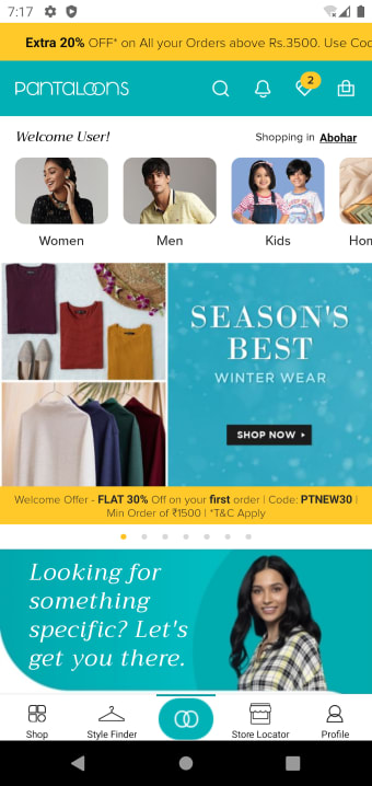 Pantaloons-Online Shopping App