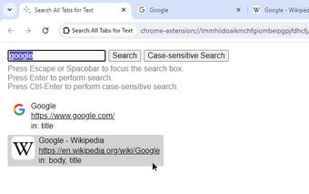 Search All Tabs (Simple but Fast)