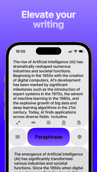 AI paraphrase reword tool