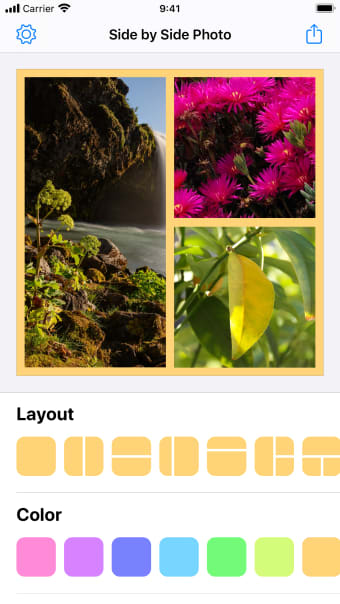 Side by Side Photo Editor Grid
