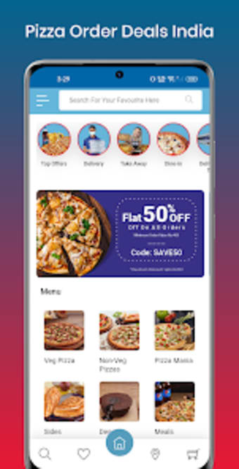 Online Pizza Order Offer India