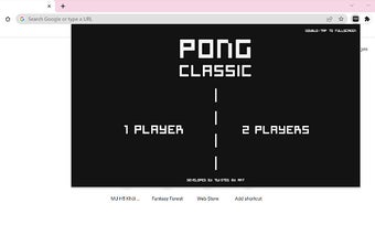 Classic Pong Game (2 Players)