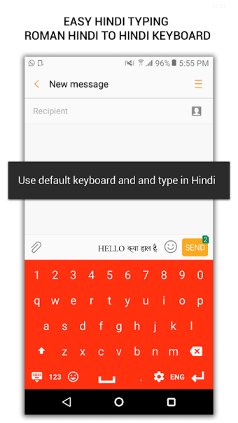 Easy Hindi Typing - English to Hindi Keyboard 2019