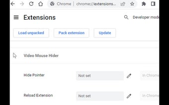 Video Mouse Hider For Google Chrome - Extension Download