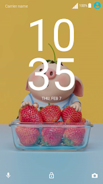 New year pig33 Xperia Theme