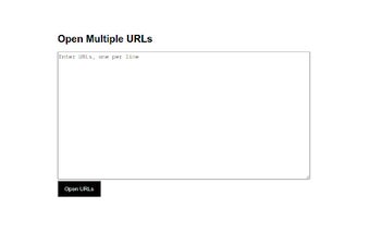 Multiple Url Opener