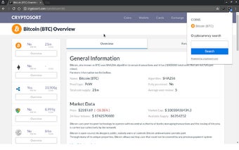 Cryptocurrency explorer