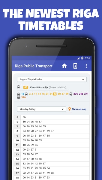 Riga Transport Timetables