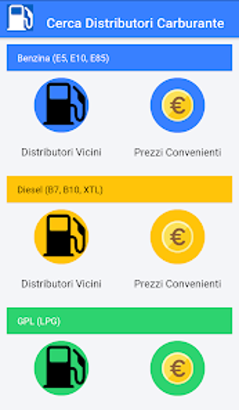 Cerca Distributori Carburante