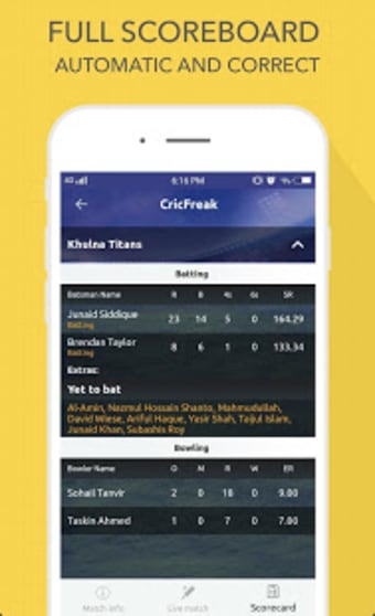 Fast Live Line  Cricket Live Score : CricFreak