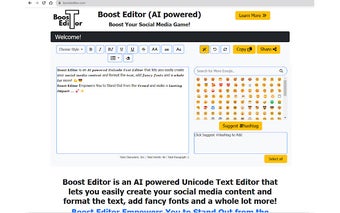 Boost Editor -Right Click in SM Post Text Box