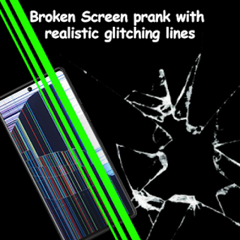 Screen prank: broken lcd joke