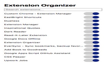 Extension Organizer