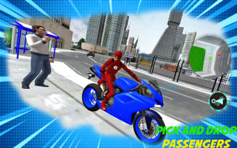 Superhero Bike Taxi Game - Moto Rider 2K21