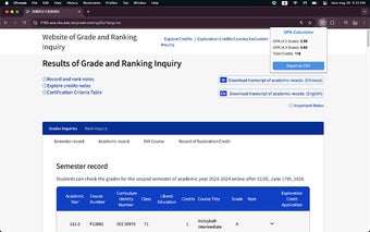 GPA Calculator para Google Chrome - Extension Descargar